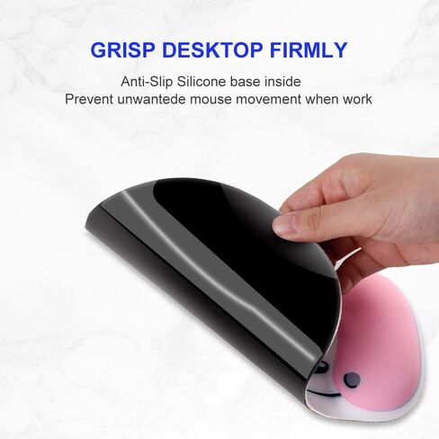 Mouse Pad with Wrist Support Rest Ergonomic Gel Mousepad with Memory Foam Pain Relief Mousepad Comfortable Computer Mouse Mat for Laptop,Office & Home in Saudi Arabia