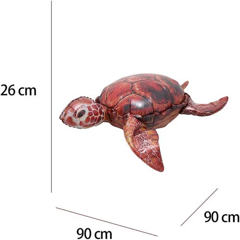 ذاتي الدقة 4D عملاقة الديناصورات الحوت العنكبوت الحزب رقاقة رقائق البالون الهيليوم Tyrannosaurus التنين عيد ميلاد ديكو الحفلات لوازم الأطفال كاريكاتير (سلحفاة البحر 4D) in Kuwait