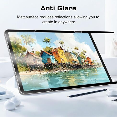 FOJOJO [2 PACK] Paper Screen Protector for iPad Pro 11 inch 2022(2021, 2020, 2018),iPad Air 5 (2022), iPad Air 4 (2020) 10.9 inch, Anti Glare Fingerprint Proof Matte PET Film for Writing & Drawing in Kuwait