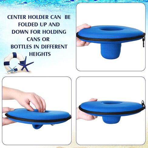 حامل مشروبات عائمة 4 قطع من النيوبرين العائم مبرد قابل للنفخ حامل مشروبات عائمة حامل مشروبات لحمام السباحة وحفلات السباحة in Kuwait