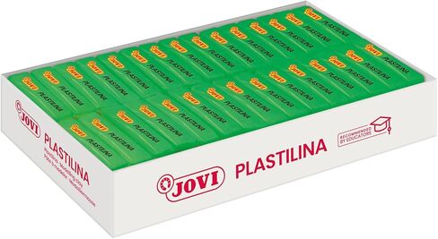 Jovi Plastilina Reusable & Non-Drying Modeling Clay; 1.75 Oz. Bars, Set of 30, Brown, Perfect for Arts & Crafts Projects in Kuwait