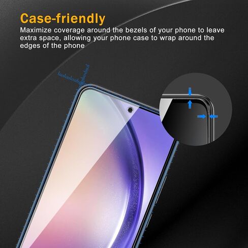 3 Pack Tempered Glass Screen Protector for Samsung Galaxy A15 5G / 4G + 3 Pack Camera Lens Protecto, Anti-Fingerprint, 9H Hardness, ScratchResistant, Easy to install, Case Friendly in Kuwait