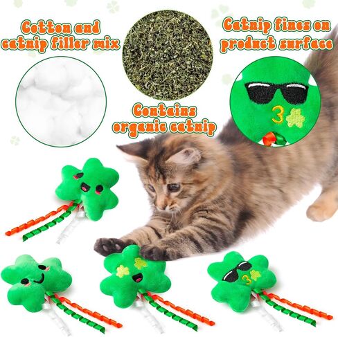 MALLMALL6 Catnip Toys for Cat - 5Pcs Chocolate Truffles Valentine’s Day Catmint Interactive Cat Toy for Indoor Cats, Soft Plush Cat Supplies, Kitten Teething Chew Kick Toy Set, Pet Gifts for Cat Lover in Kuwait