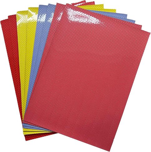 Tex Papel | Kit With 10 Faux Leather Sheets 420 gsm | Scrapbooking Supplies, Art Supplies, Craft Supplies & Materials, Art Kit, Arts and Crafts | Leather Fabric | Safari Texture, Multicolor in Saudi Arabia