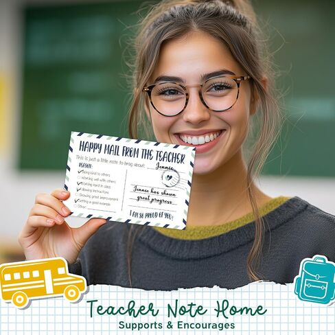 Happy Mail from Teacher to Students Incentive Cards, Teacher Mail for Elementary Classroom Rewards in Saudi Arabia