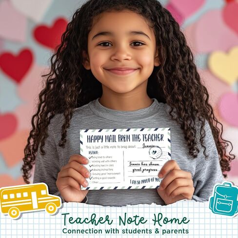 Happy Mail from Teacher to Students Incentive Cards, Teacher Mail for Elementary Classroom Rewards in Saudi Arabia