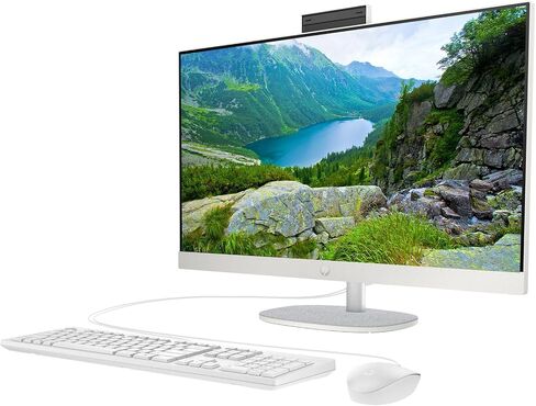 HP Newest 27" All-in-One Desktop Computer, FHD IPS Touchscreen, 12-core Intel Core Ultra 7-155U Processor, 64GB DDR5, 2TB SSD, Wi-Fi 6, HDMI, Wireless KB&Mouse, Windows 11 Pro, WOWPC Bundle in Saudi Arabia