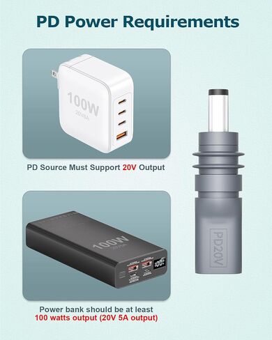 2 PCS Starlink Mini Cable Adapter DC to USB Type C Converter for Starlink Mini Accessories Input 20V Type C Male to DC 5.5 x 2.1mm Female Starlink Mini DC Power Adapter Work with 100W PD Source Black in Kuwait