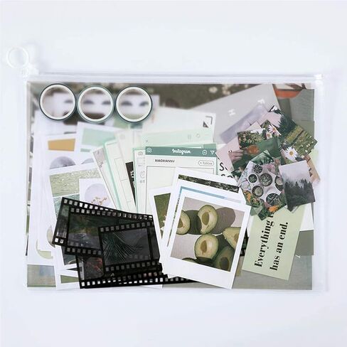 ZDOLAKIDS Kawaii Scrapbooking Materials Sticker Washi Tape Set Evening Sight Street Building DIY Decoration Decals for Scrapbook Journaling Planner Album Art Hand Craft Journal Letter Card (Brown) in Saudi Arabia