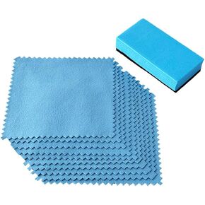 Microfiber Suede Applicator Cloths with Applicator Pad, 10-Pack, 4"x4", for Applying Ceramic and Nano Coatings