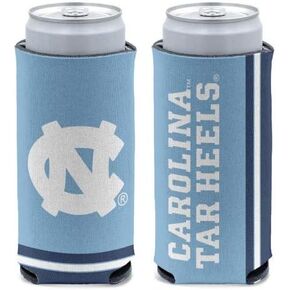 WinCraft NCAA North Carolina Tar Heels Slim Can Cooler, Team Colors, One Size