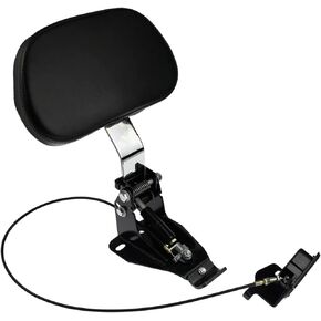 Motorcycle Adjustable Driver Backrest with Mounting Kit Fit for Harley Touring Street Glide Road Glide Road King Ultra Limited Electra Glide CVO 2009-2022 Chrome