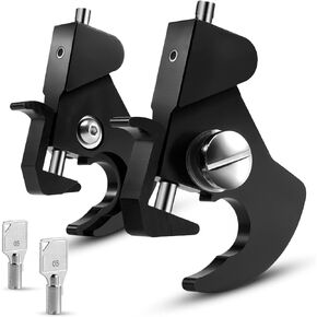 Locking Detachable Latch Kit Rotary Docking Latches with Locks Sissy Bar Backrest Mounting Luggage Rack Latch Clips Compatible for Harley Davidson HD Dyna Softail Sportster Touring