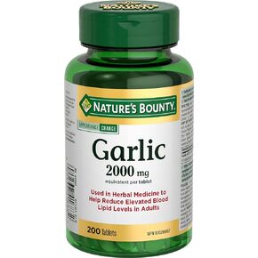 Nature's Bounty Garlic 2000mg, 200 Tablets
