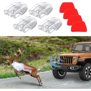 4PCS Car Deer Warning Whistle Devices, Dual Construction Repellent Animal Alert, Save a Deer Whistles Avoids Collisions, Universal for Cars, Trucks, and Motorcycles (Transparent) in Kuwait