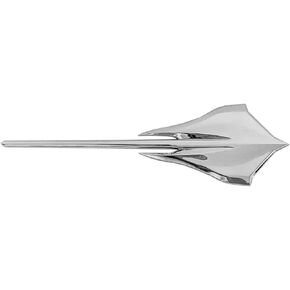 Stingray Mako Shark Emblem Car Fish Wall Badge 3D Decal Repalcement for 2020 2021 2022 C8 Corvette 84316259 (Chrome)