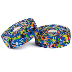 أشرطة مقود الدراجة الهوائية من Super Vex Gel مزودة بمقابس شريطية وأشرطة نهائية للتجول وركوب الدراجات وسباقات الطرق (متعددة الألوان) in Kuwait