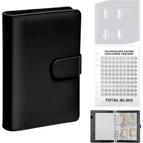 تحدي توفير المال في 100 ظرف: مخطط توفير المال المثالي الخاص بك مع تحديات الأظرف النقدية ومجلد كتب الميزانية (وردي) in Kuwait