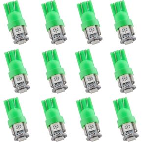 BlyilyB 20-Pack Blue Replacement Stock # 194 T10 168 2825 W5W 175 158 Bulb 5050 5 SMD LED Light 12V Car Interior Lighting For Map Dome Lamp Courtesy Trunk License Plate Dashboard Parking Lights