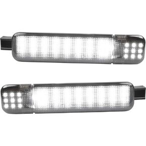 Led Interior Door Courtesy White Light Compatible with 1999-2006 Silverado Sierra 1995-1999 C/K 1500 2500 3500 Suburban Tahoe Avalanche 1999-2006 Yukon Escalade Warning Light 2pcs