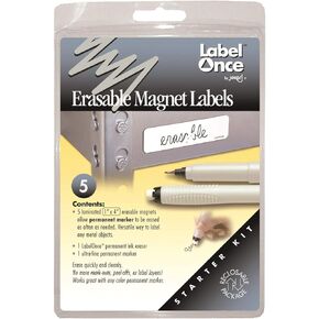 مجموعة ملصقات مغناطيسية قابلة للمسح مرة واحدة من جوكاري مع 5 ملصقات وممحاة وقلم in Kuwait