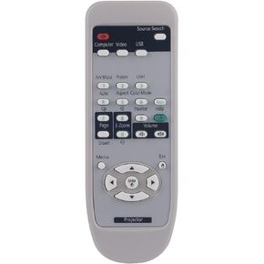 Replacement Remote Control 1515068 1515069 Supports for Epson Projector PowerLite BrightLink Interactive Multimedia Home Projector EMP-8300 905 96W 93 95 93E 420 425W 92 450W 915W 935W D6150 D6250