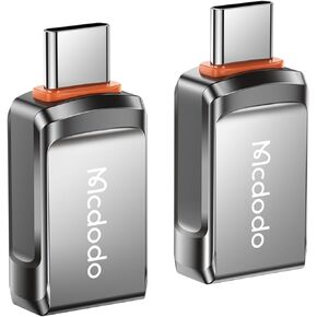 mcdodo USB C to USB Adapter 2 Pack,Type C Thunderbolt 4 OTG Converter,USB C Male to USB A 3.0 Female Adapter for iPhone 15,MacBook Pro Air,iPad,Galaxy S23,Other Type C or Thunderbolt Devices