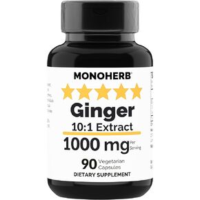 Ginger Extract 1000 mg - 90 Vegetarian Capsules