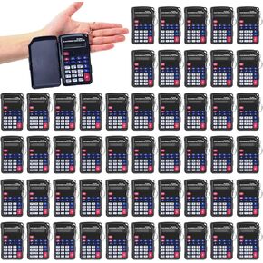 50 Pcs Calculators for Kids Bulk Basic Pocket Calculator Black Mini Small Pocket Size Student with Flip Cover 8 Digit Display Key Ring Portable School Easter Basket Stuffers Gift for Classroom in Saudi Arabia