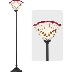 مصباح أرضي، مصباح قائم، مصابيح على طراز تيفاني لغرفة المعيشة، مصباح قائم من الزجاج الملون العتيق، لرفع الأجواء في غرف المعيشة وغرف النوم in Kuwait