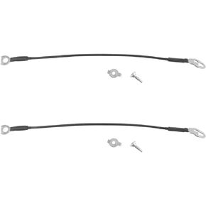 TRQ Tailgate Cable Straps with Hardware Pair Set for 2002-2008 Dodge Ram 1500/2003-2008 Dodge Ram 2500/2003-2008 Dodge Ram 3500