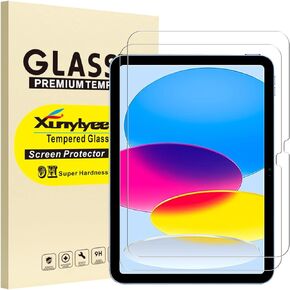 [2 Pack Screen Protector for iPad 10th Generation 10.9" Bubble Free Easy Installation Tempered Glass Film
