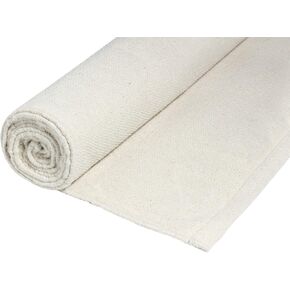 Handmade Organic Cotton Yoga Mat - Non-Toxic, Chemical-free and All Natural Cloth Yoga Mat - Exercise, Workout, & Fitness Rug - Woven Material - Absorbent & Washable - 78" x 27"