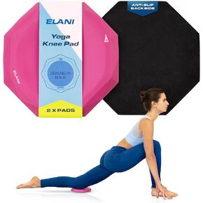 Yoga Knee Pad Cushion (2 Pack) - Extra thick & Comfortable Pilates Support - Pink Yoga Jellies - yoga knee pad cushion extra thick, Yoga Jellies for wrist