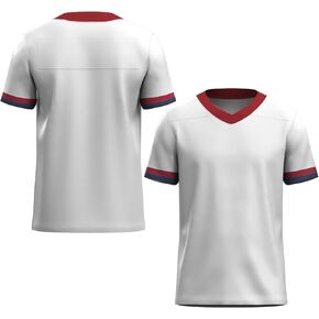 جيرسي ممارسة كرة القدم سادة فارغة للرجال الأولاد الشباب أبيض أسود أزرق أحمر رياضي تي شيرت جيرسي in Kuwait