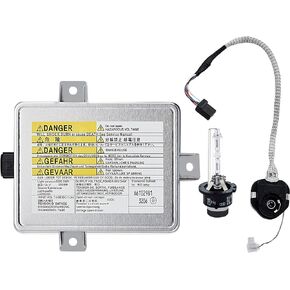 Xenon HID Headlight Ballast Unit Assembly with Igniter and D2S Bulb fit for 2002-2005 Acura TL / TSX/ TL Type-S, 2004-2006 Mazda 3, 2004-2009 Honda S2000 Replaces # W3T10471 X6T02971 X6T02981 W3T14371