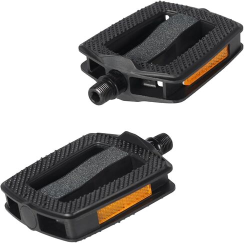 دواسات دراجة أفاستا 9/16 بوصة MTB دواسات زوج واحد من الدواسات المضادة للانزلاق على الوجهين لدراجة الطريق الجبلية BMX MTB، أسود in Kuwait