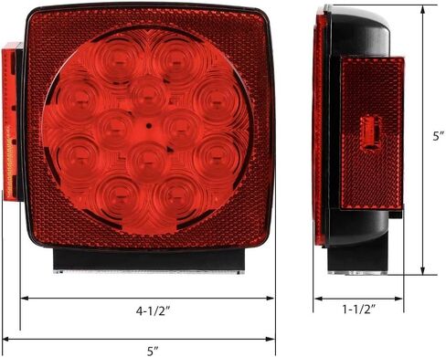 MAXXHAUL 50520 12V LED مجموعة إضاءة مقطورة غاطسة مدمجة للمركبات أقل من 80 بوصة in Saudi Arabia