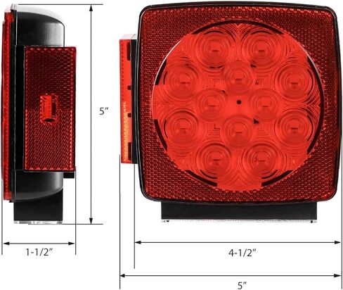 MAXXHAUL 50520 12V LED مجموعة إضاءة مقطورة غاطسة مدمجة للمركبات أقل من 80 بوصة in Saudi Arabia