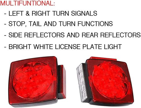 MAXXHAUL 50520 12V LED مجموعة إضاءة مقطورة غاطسة مدمجة للمركبات أقل من 80 بوصة in Saudi Arabia