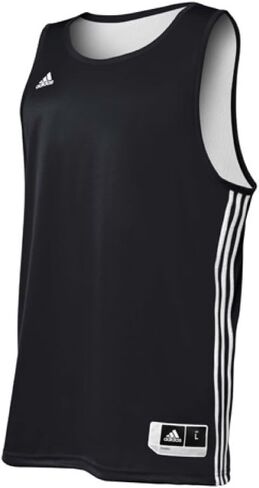 Adidas Mens Reversible Basketball Practice Jersey 4XLT Black/White in Saudi Arabia