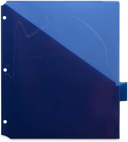 Double Pocket Index Dividers, with Multicolor Large Insertable Tabs, Hole Punched for Use with 3 Ring Binders - 8 Pack in Saudi Arabia