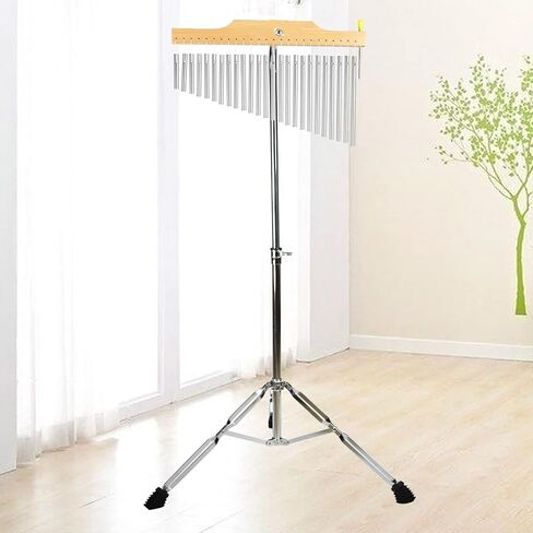 TNZMART 25 نغمة 36 نغمة شريط الدقات صف واحد الرياح الدقات مع ارتفاع قابل للتعديل حامل ثلاثي القوائم جرس أداة قرع (25 ملاحظة الذهب) in Kuwait