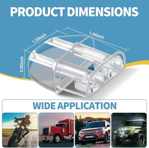 4PCS Car Deer Warning Whistle Devices, Dual Construction Repellent Animal Alert, Save a Deer Whistles Avoids Collisions, Universal for Cars, Trucks, and Motorcycles (Transparent) in Kuwait