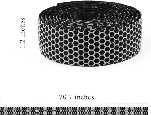 C CRYSTAL LEMON 2 حزمة من أشرطة مقود دراجة الطريق، شريط متطور لقبضة الدراجات، شريط قبضة الدراجة لامتصاص الصدمات والاهتزازات، بكرات شريط قبضة دراجة الطريق المضادة للانزلاق، أسود in Kuwait