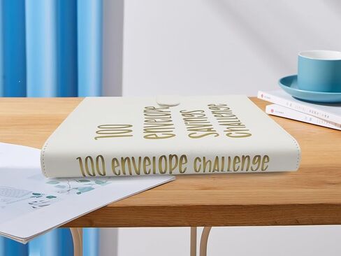 100 envelopes Money Saving Challenge,Heavy Duty Leather Money Saving Challenge Binder Book,Easy and Fun Way for 100 Day Money Saving Challenge Budget Binder Budgeting Planner & Saving Money Black in Saudi Arabia