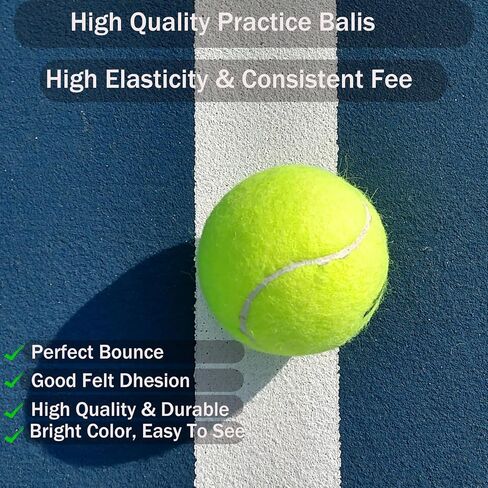 Tennis Balls，80 Pack Training Tennis Balls, Practice Balls for Pet Dog, High Elasticity Exercise Tennis Balls for Beginner, with Mesh Carry Bag Easy to Transport in Saudi Arabia