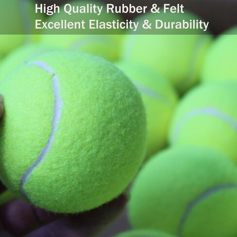 Tennis Balls，80 Pack Training Tennis Balls, Practice Balls for Pet Dog, High Elasticity Exercise Tennis Balls for Beginner, with Mesh Carry Bag Easy to Transport in Saudi Arabia