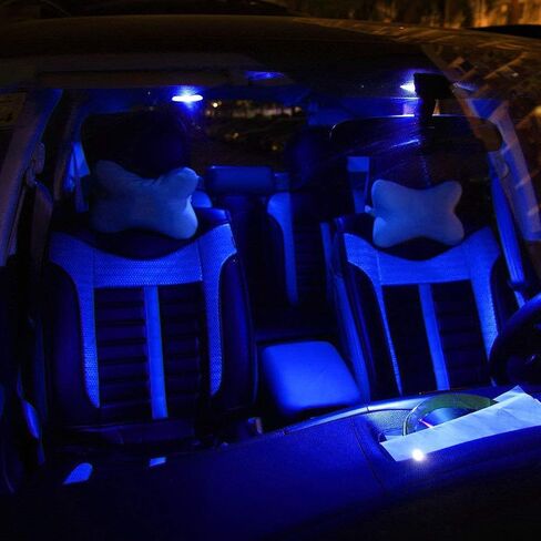 BlyilyB 20-Pack Blue Replacement Stock # 194 T10 168 2825 W5W 175 158 Bulb 5050 5 SMD LED Light 12V Car Interior Lighting For Map Dome Lamp Courtesy Trunk License Plate Dashboard Parking Lights in Saudi Arabia