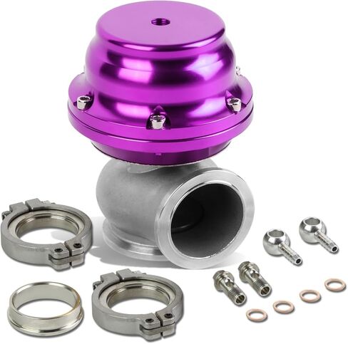 DNA Motoring WG-TL-44MM-PP 44 مم بوابة نفايات توربو خارجية متعددة، أرجواني in Kuwait